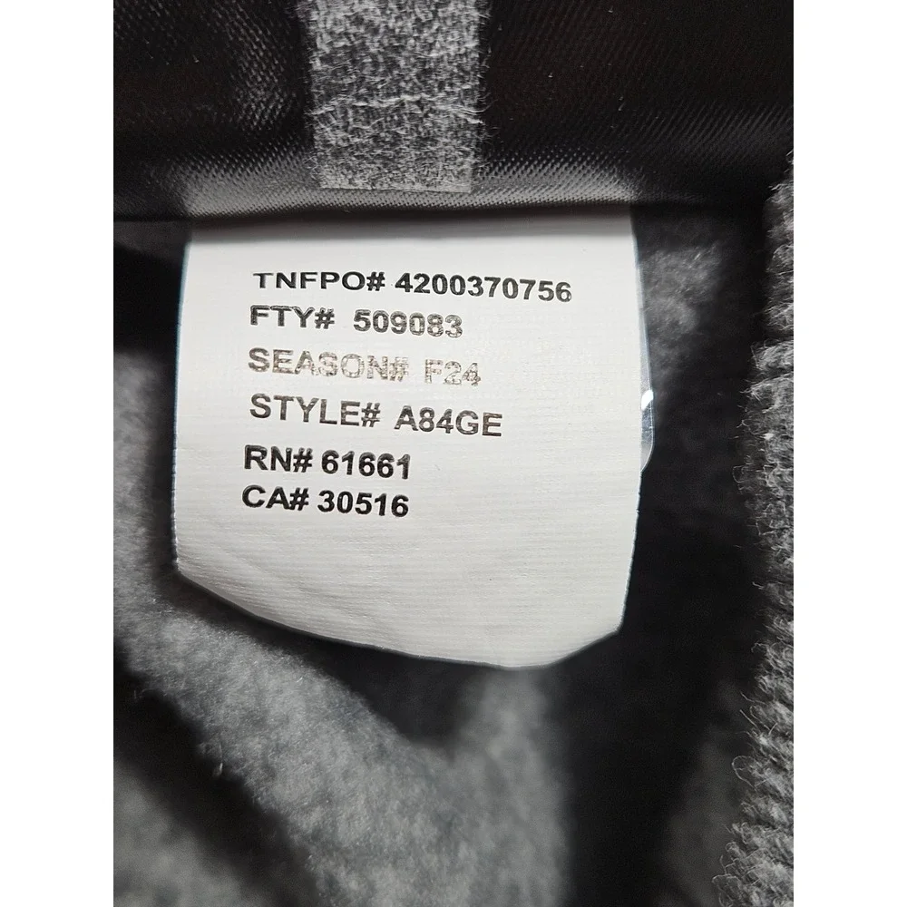 The North Face Mens Grey Circular Design Fleece Hoodie Sweatshirt A84GE Size M